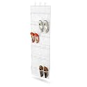 Honey-Can-Do SFT-01242 Over The Door Clear Shoe Organizer/Storage Rack, White