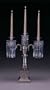 Schonbek 71082-35 Golden Birch Dorchester Crystal Three Light Up Lighting Candelabra from the Dorche