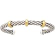 925 Silver Bracelet with 18k Gold Accents
