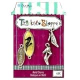 IMAGE OF Blue Moon Trinket Shop Charm Metal Shoes Silver (Pack of 3)