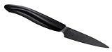 Kyocera Revolution Series 3-1/7-Inch Paring Knife, Black Blade