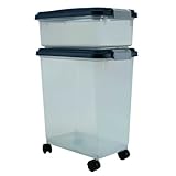 IRIS Airtight Pet Food Storage Container Combo, 11-12-Quart and 30-33 Quart Container