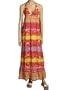 O'neill Womens Red Sea Maxi Dress - Pink X Med
