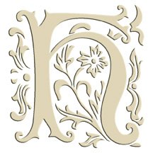 Monogram Embroidered Guest Towel - H - 1 Hand Towel