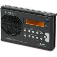 Childrens Toyshop  Electronics : Roberts Radio Gemini RD-59 Black DAB/FM RDS Digital Radio