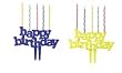 Happy Birthday Candle Holder with 5 Candles