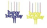 Happy Birthday Candle Holder with 5 Candles