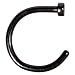 18 Gauge 5/16" Black Anodized Titanium Nose Hoop