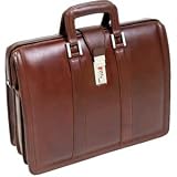 McKlein Morgan Leather Litigator Laptop Brief (BROWN)