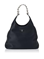 Prada Bolso asa al hombro Vitello Daino (Negro)