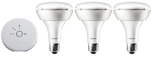Philips 432682 Hue Personal Wireless Lighting BR30 Starter Pack, Frustration Free