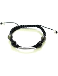 Sterling Silver 2.01ct Diamond Macrame Bracelet Fashion Jewelry