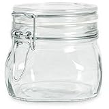 2 Pieces - Bormiolli Rocco Fido Hermetic Canning and Storage Jar - 500ml (Approx 16 Oz) by GlasPak