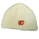NHL BEANIE KNIT HAT POLAR CROCHET CALGARY FLAMES LNH