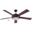 Litex TIT52ABZ5LKRC Titan 52-Inch Five-Blade Ceiling Fan with Remote Control, Aged Bronze with Teastain Glass Light