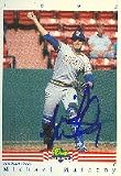 Michael Matheny, Stockton Ports - Brewers Affiliate Autographed Card