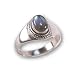 Labradorite Sterling Silver Band Ring - Silver Peace (TM)