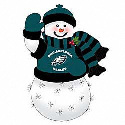 Philadelphia Eagles Fiber Optic Snowman
