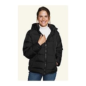 Ladies Regular Hooded Quilted Down Jacket by Lands' End