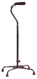 LifeCare Aluminum Quad Cane, Large, Black