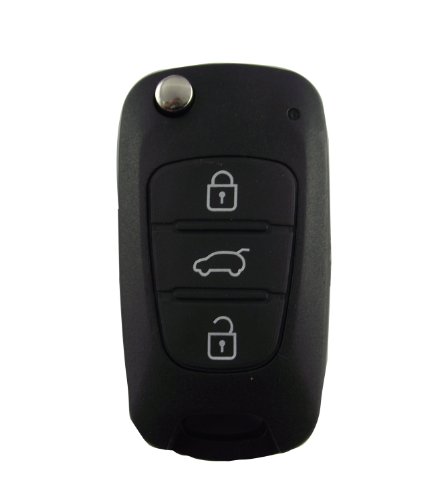 Uncut Blank 3 Button Folding Smart Keyless Entry Remote Switch Key Shell Case For Kia K5 k2 i30 i35 Flip No Chips
