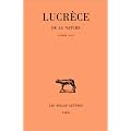 De la Nature, tome 1 : Livres I - III