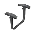Adjustable T-Arms for ComforTask Chairs  Black