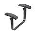 Adjustable T-Arms for ComforTask Chairs Black