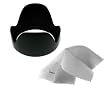 Pentax K-x Pro Digital Lens Hood (Flower Design) (52mm) + Nwv Direct Microfiber Cleaning Cloth.