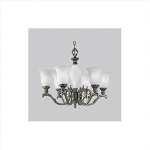 Van Buren Golden Baroque Six Light Chandelier by Progress Lighting