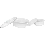 CorningWare French White 4-Piece Bake and Serve Set by CorningWare