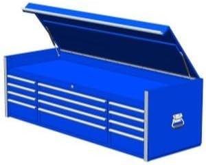 Extreme Tool RX722512CHBL RX Series Blue 72" 12-Drawer Top Chest
