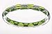 Kabbalah Bangle Sterling Silver Green Resin and Authentic Red String Bangle
