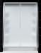 DreamLine INFINITY Frosted Glass Shower Door, AMAZON Base and BackWall Kit - 30 x 60 Right Drain BaseChrome Hardware Finish; LeHand Drain Base; Frosted Glass Door