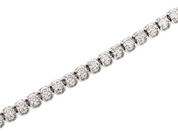 Fashion ' U ' Link Diamond Tennis Bracelet 7.00cttw