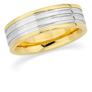 Platinum & 18K Yellow Gold Design Band
