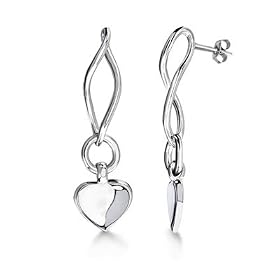 Sterling Silver Heart Earring 