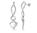 Sterling Silver Heart Earring