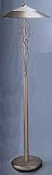 Satin Steel Torsion Floor Lamp 18 Inch Diameter