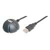 USB 2 Docking Station Ball Desktop Stand Extension Port