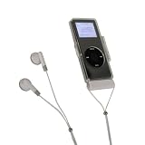 CTA Digital Crystal Case with Earbuds and Neck Strap for iPod nano 1G (White)