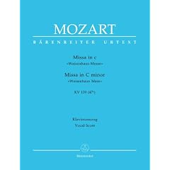 Missa Solemnis C-Moll KV 139 (47a). Klavierauszug