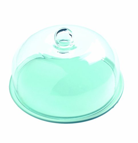 BlissHome Nigella Lawson's Living Kitchen Cake Plate with Glass Dome, Blue