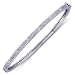 0.33 Ct.T.W. Round Brilliant Cut Diamonds, 14Kt. White Gold. Diamond Bangle Bracelet