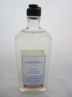 Bath & Body Works Aromatherapy Sleep Warm Milk & Honey Body Wash and Foam Bath 10 fl oz (295 ml)