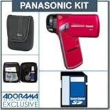 Panasonic HX-DC1 14MP HD Dual Camcorder Pink - Bundle - with 8GB SD Memory  ....
