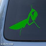 PRAYING MANTIS - Insect Bug - Car, Truck, Notebook, Vinyl Decal Sticker #1180 | Vinyl Color: Green