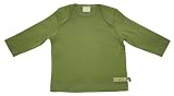loud + proud Organic Cotton Long Sleeve Shirt (Moss, 0-6 Months)