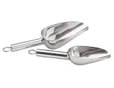 Kitchen Craft Stainless Steel Deluxe Scoop with Hook 21cm