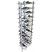 72-Bottle Brushed Steel Wine Rack